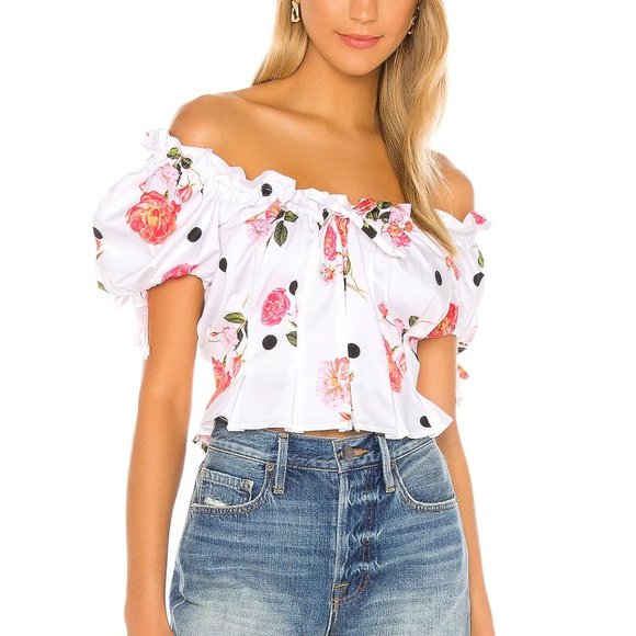 For Love And Lemons Tops - NWT For Love & Lemons Paloma Crop Top